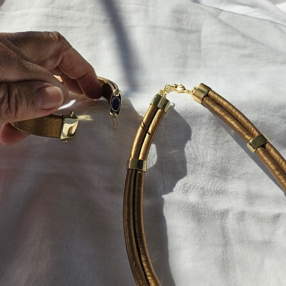 Costume Joan Boyce jewelry Necklace & bracelet - Picture 6 of 12